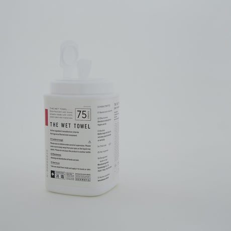 「消毒ができる」THE WET TOWEL ボトルタイプ 75枚入り