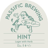 PASSIFIC BREWING パシフィックブルーイング 「HINT・ヒント」 缶 350ml