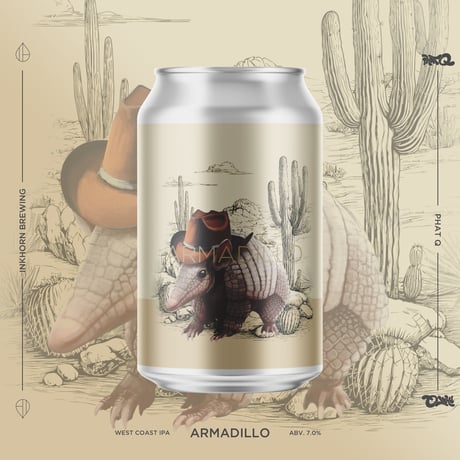 INKHORN BREWING（インクホーンブルーイング） 「ARMADILLO・アルマジロ」 缶 355ml