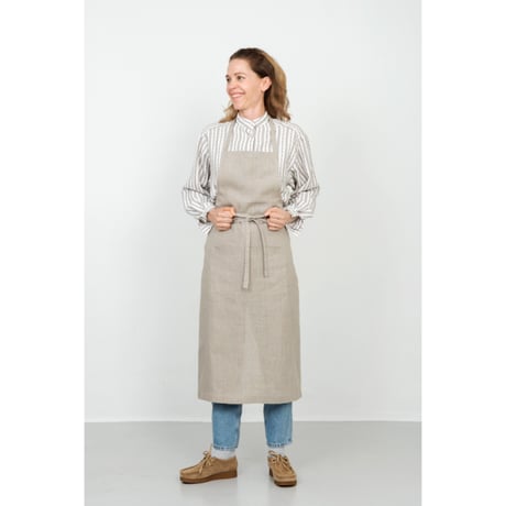 fog linen work フルエプロン