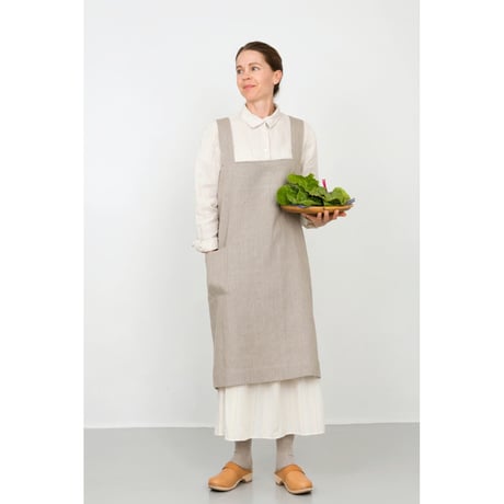 fog linen word リネンスクエアクロスエプロン