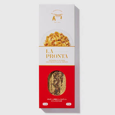 ラ・プロンタ　ポルチーニ茸のパッパルデッレ　トリュフオイル付（ワンポットパスタ）100g（1人分）
