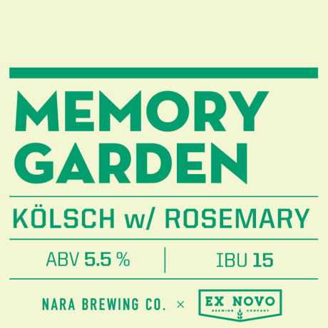 Nara Brewing Co. 奈良醸造 「MEMORY GARDENN・メモリーガーデン」 缶 350ml