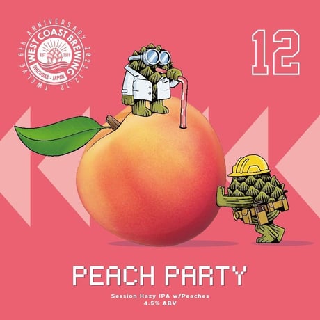 WEST COAST BREWING 「Peach Party」 缶 500ml