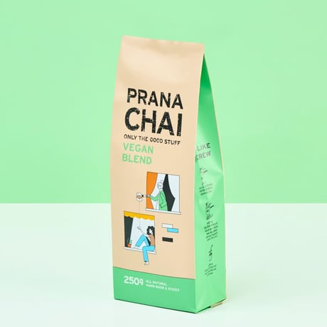 絶品本格マサラチャイ　PRANA CHAI（プラナチャイ） VEGAN BLEND ヴィーガンブレンド 250g