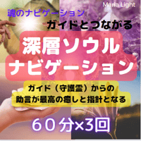 深層ソウルナビゲーション【６０分×３回】おススメ！サイキックリーディングコース★
