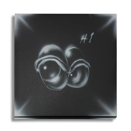 1of1 airbrush hand made leather wall clocks #1