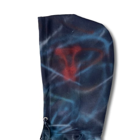 Skull in space zip up hoodie