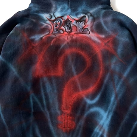 Skull in space zip up hoodie