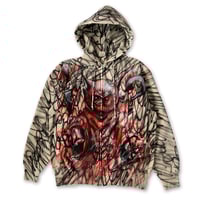 Red demon zip up hoodie