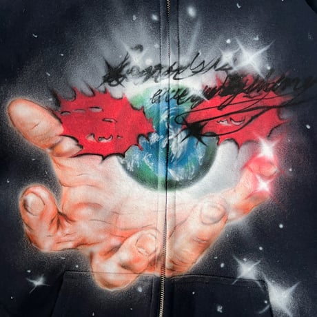 World is yours zip up hoodie