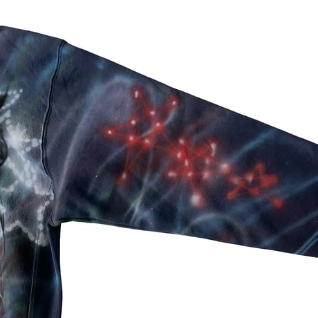 Skull in space zip up hoodie