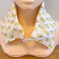 【ロング温パッド】留め具付き（ミモザ×イエロー）