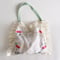 embroidery lace bag  (cherry)