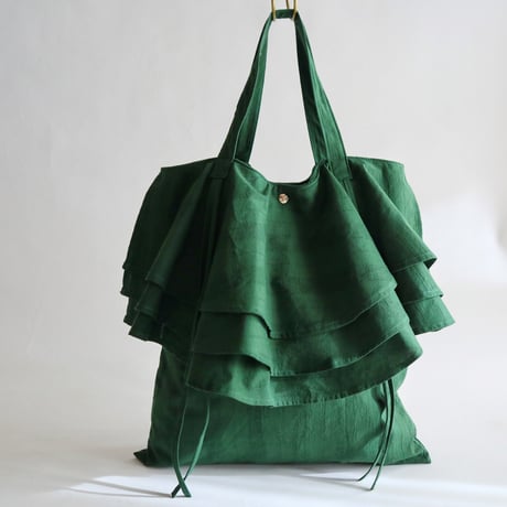 big frills bag (green)