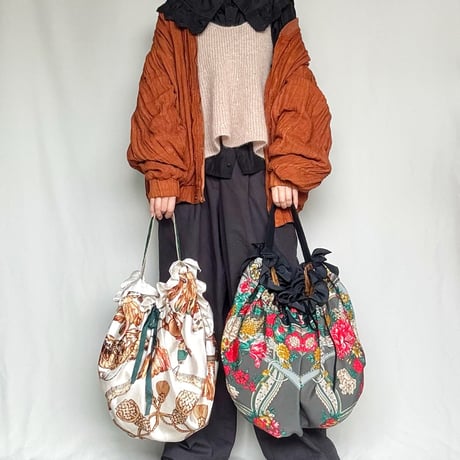 vintage scarf upcycle bag (western)