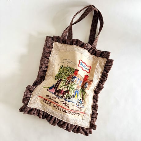 "upcycle" vintage  bag  (tapestry)