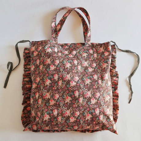 "upcycle" vintage lace  bag  (old rose)