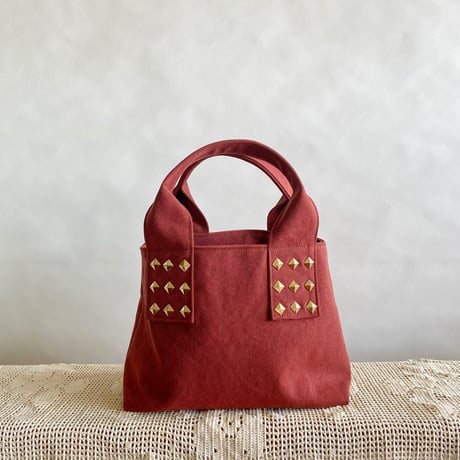 canvas tote bag mini （terracotta)