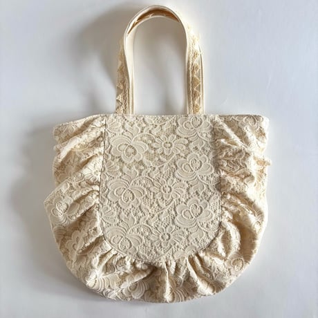 flower embroidery gather bag  ”A"