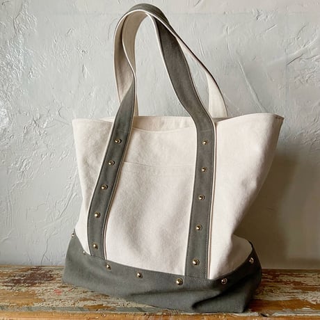 canvas tote bag large (middle gray)