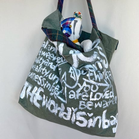 painting newspaper bag