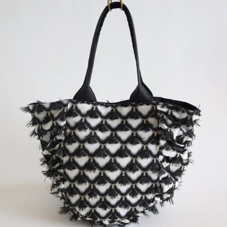 vintage fabric gather bag