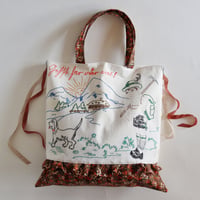 "upcycle" vintage embroidery bag "c"