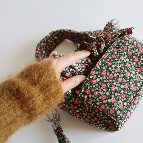 floral mini totebag "c"