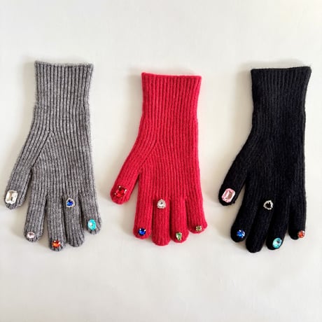 jewelry gloves (red)