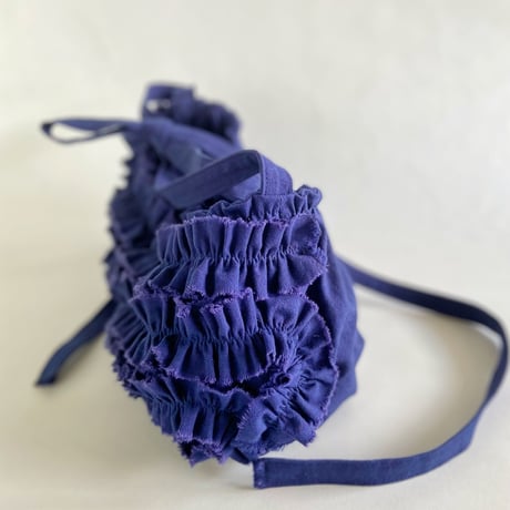 shirring bag （light navy)