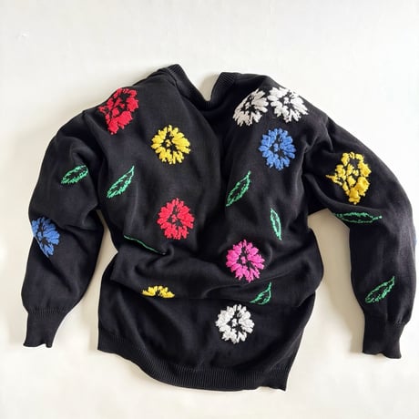 vintage cotton knit  cardigan