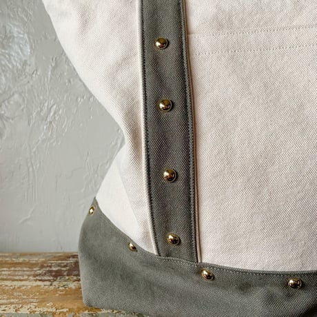 canvas tote bag large (middle gray)