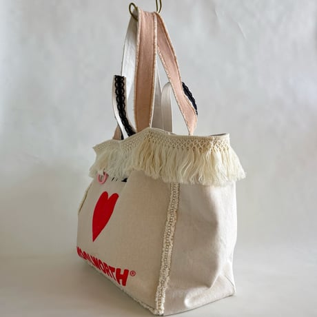 upcycle tote bag  "B"