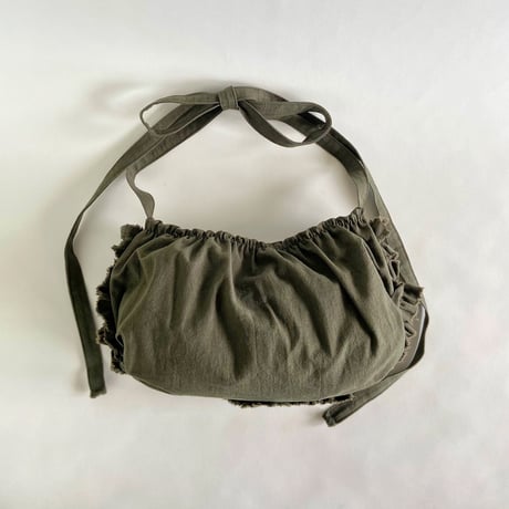 shirring bag （khaki)