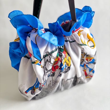 vintage scarf upcycle bag (French Revolution)