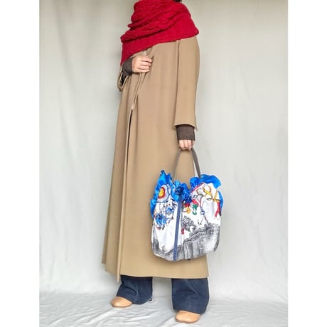 vintage scarf upcycle bag (French Revolution)