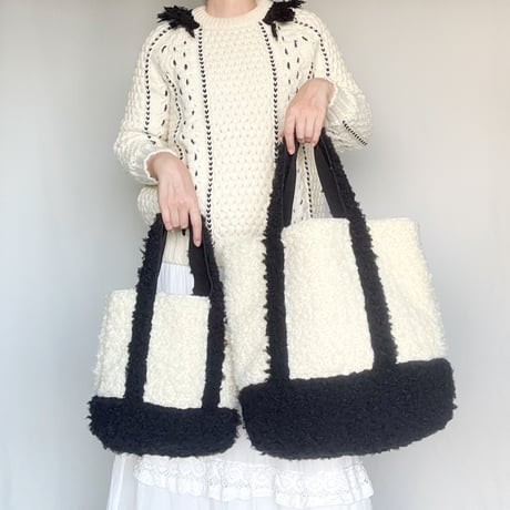 rum fur tote bag (black)
