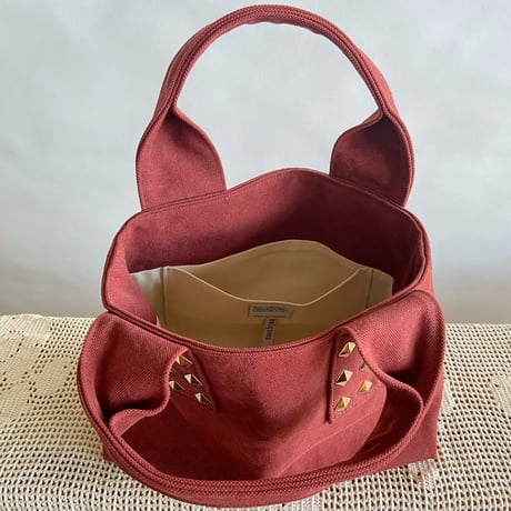 canvas tote bag mini （terracotta)