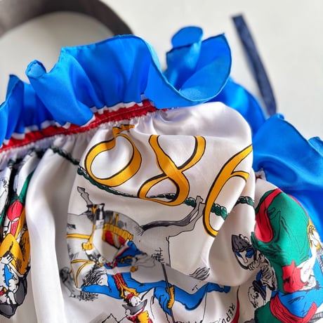 vintage scarf upcycle bag (French Revolution)