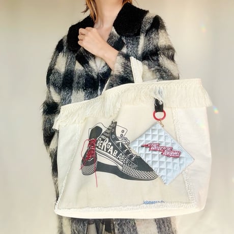 upcycle tote bag  "A"