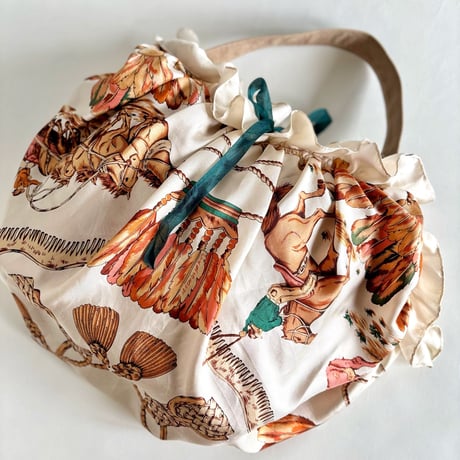 vintage scarf upcycle bag (western)