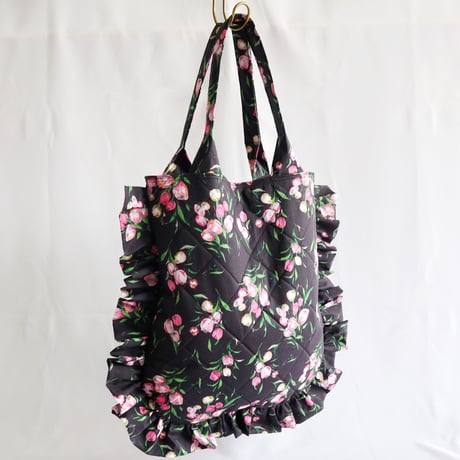 quilting frill floral bag (Japan)