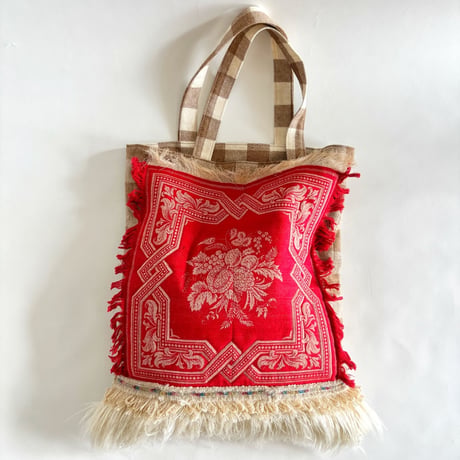 "upcycle" vintage  bag  (Doily)