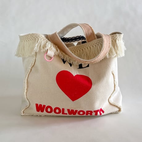 upcycle tote bag  "B"