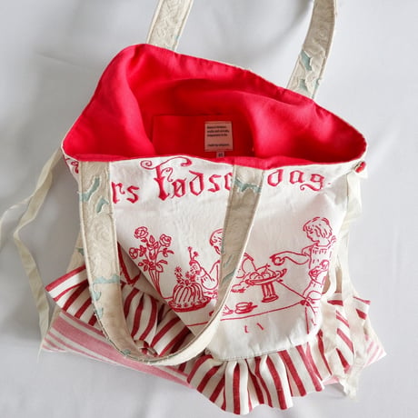 "upcycle" vintage embroidery bag
