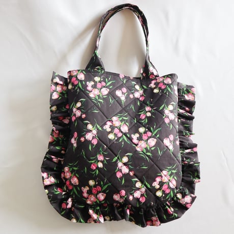 quilting frill floral bag (Japan)