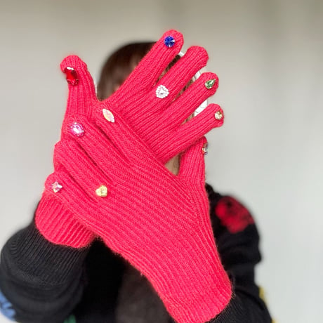 jewelry gloves (red)
