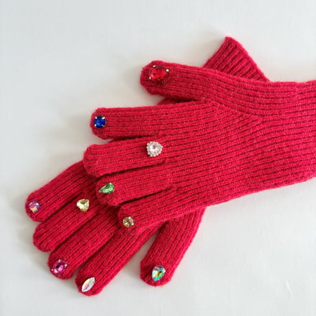 jewelry gloves (red)