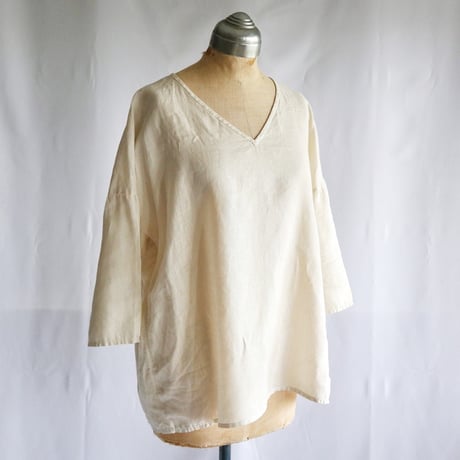 upcycle linen pullover